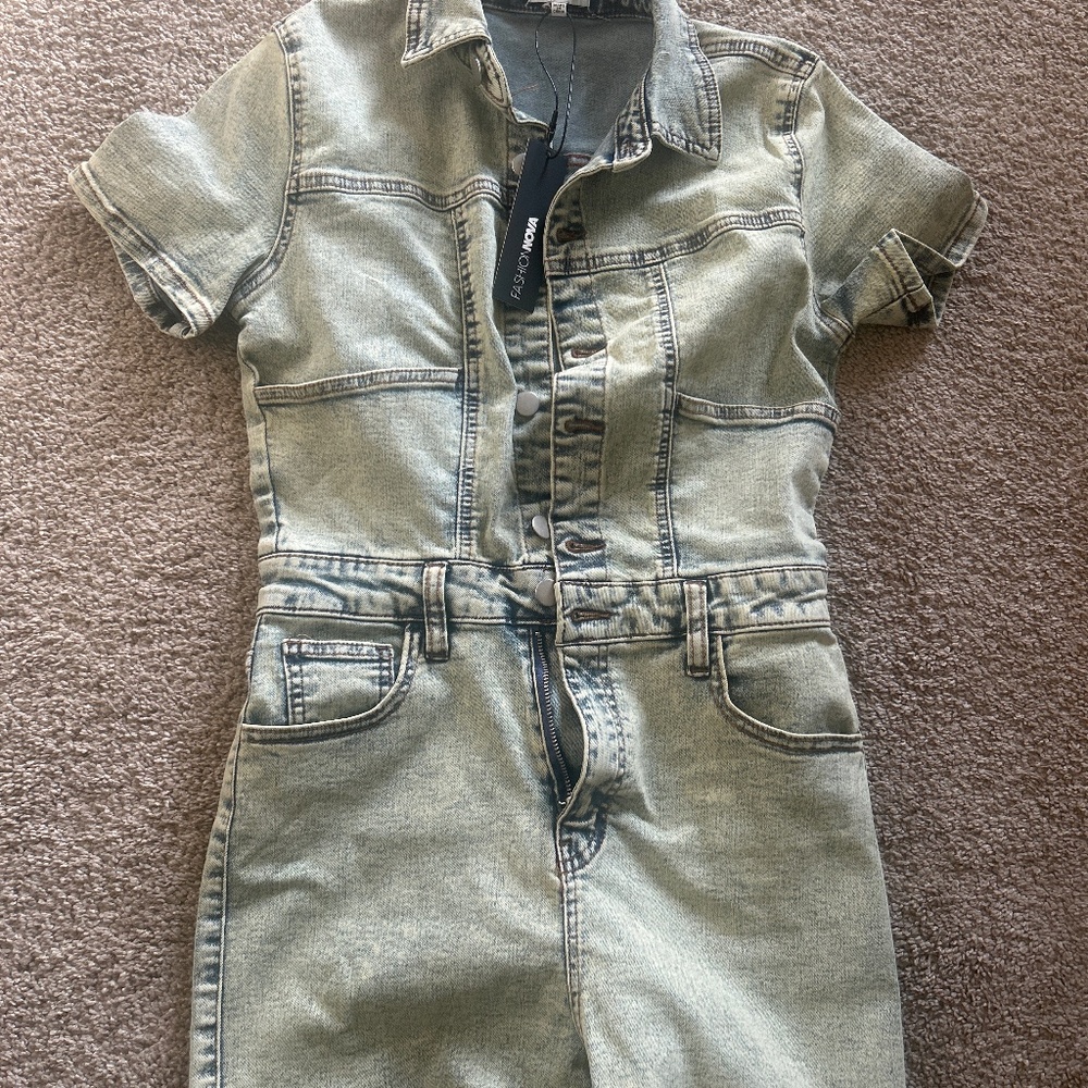 Vintage Demin Wash Romper